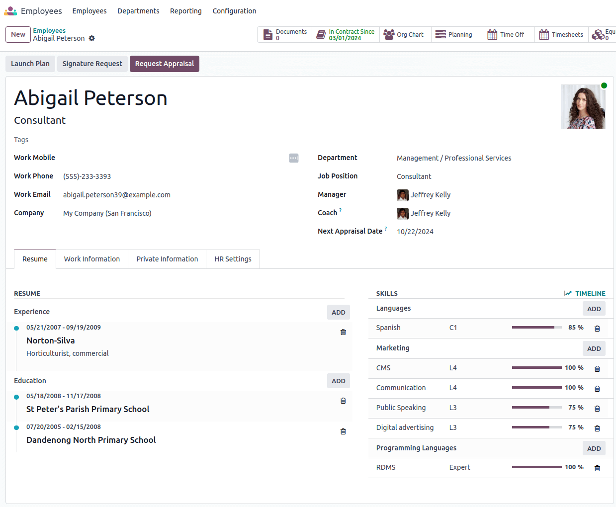Odoo features in Tablet